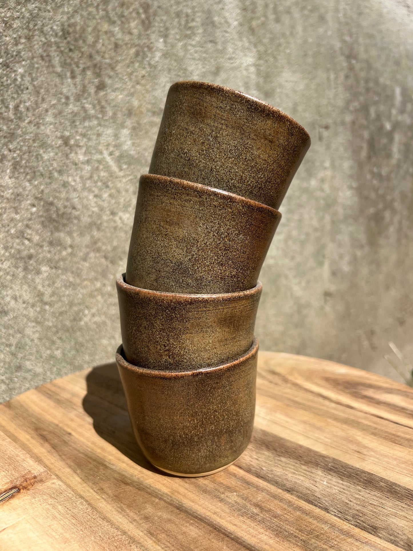 Double Espresso Round Set of 2