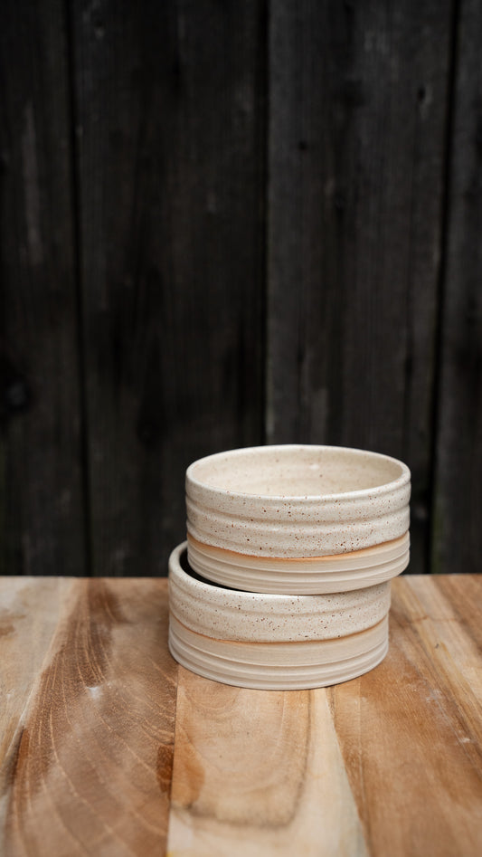 Dip Bakje Wit spikkel