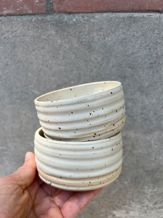 Dip Bakje Ribbel Set Van 2