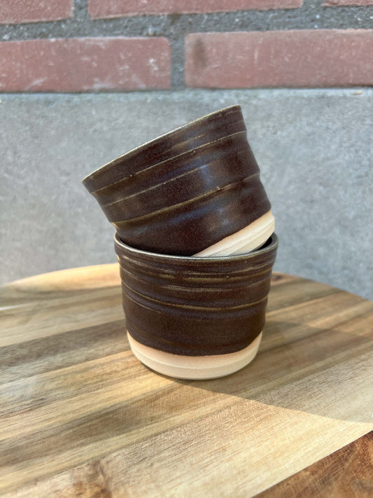 Koffie Kopje Ribbel Set van 2